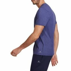 Domyos Nyamba 500, Regular-Fit Pilates And Gentle Gym T-Shirt, Men's Exercise & Fitness Apparel