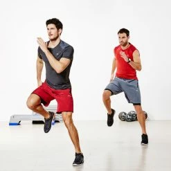 Domyos Exercise & Fitness Apparel Gray Energy+ 2-in-1 Fitness Shorts