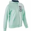 Domyos Exercise & Fitness Apparel Girls' Gym Hooded Sweatshirt Warm 100