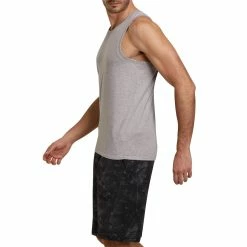 Domyos Nyamba 500, Pilates And Gentle Gym Tank Top, Men's Exercise & Fitness Apparel
