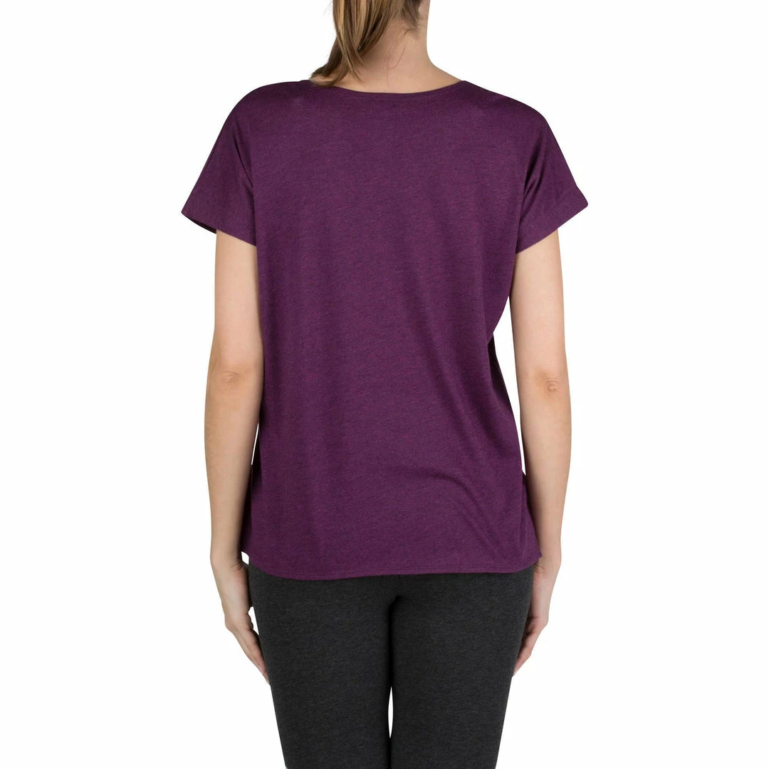 Domyos Short-Sleeve Athletic V-Neck T-Shirt, Women's