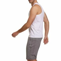 Domyos Nyamba 500, Pilates And Gentle Gym Tank Top, Men's Exercise & Fitness Apparel