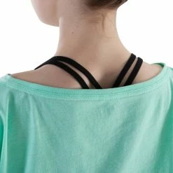 Domyos Girls' Dance Short-Sleeved Short And Loose T-Shirt Exercise & Fitness Apparel