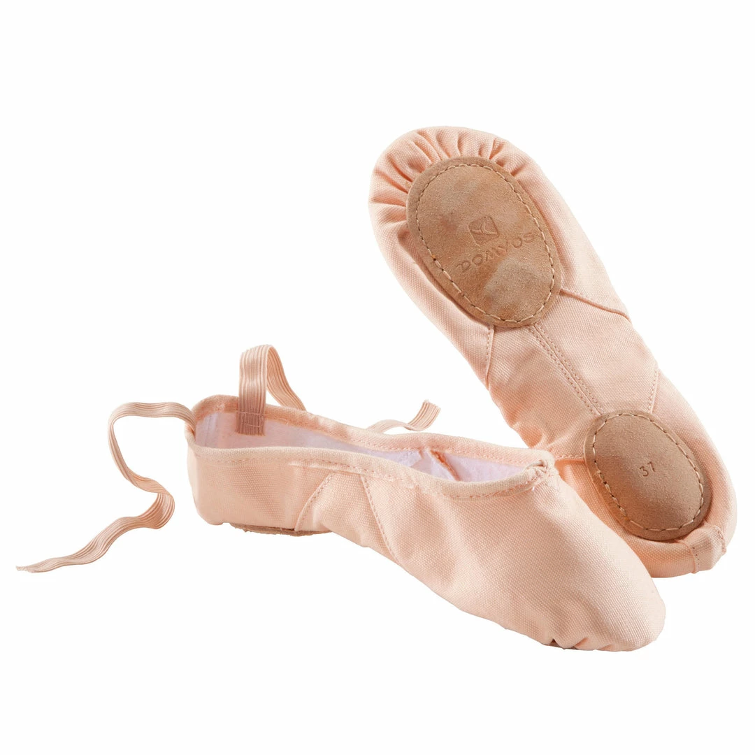 Domyos Split-Sole Canvas Demi-Pointe Shoes