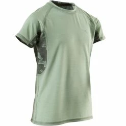 Domyos 500, Breathable Cotton Short-Sleeved Gym T-Shirt, Kids'