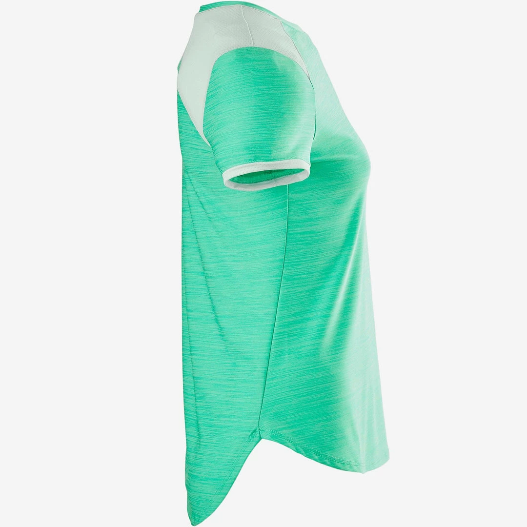 Domyos S500, Short-Sleeved Breathable Synthetic Gym T-Shirt, Girls Exercise & Fitness Apparel