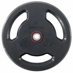 Exercise & Fitness Apparel Domyos, Rubber Weight Training Disc With Handles, 28mm 44lb