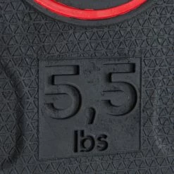 Domyos 28 Mm Rubber Weight Disc, 5.5 Lbs