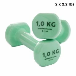 Nyamba, 1.1 To 11 Lb Coated Fitness Dumbbells, 2-Pack Weight Training Gear