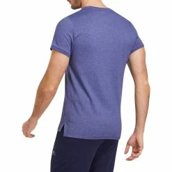 Domyos Men's Gym & Pilates Slim-Fit Cotton T-Shirt