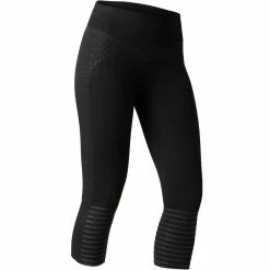 Domyos Exercise & Fitness Apparel Nyamba 900, Shaping Cotton Capri Fitness Leggings, Women's
