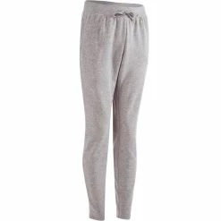 Domyos Gym & Pilates Slim-Fit Brushed Jersey Bottoms