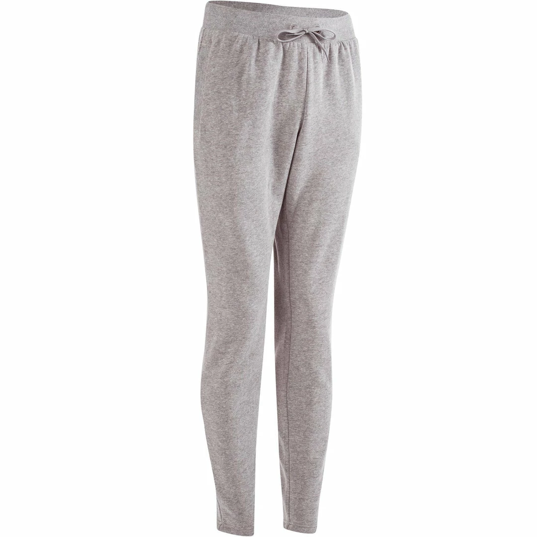 Domyos Gym & Pilates Slim-Fit Brushed Jersey Bottoms