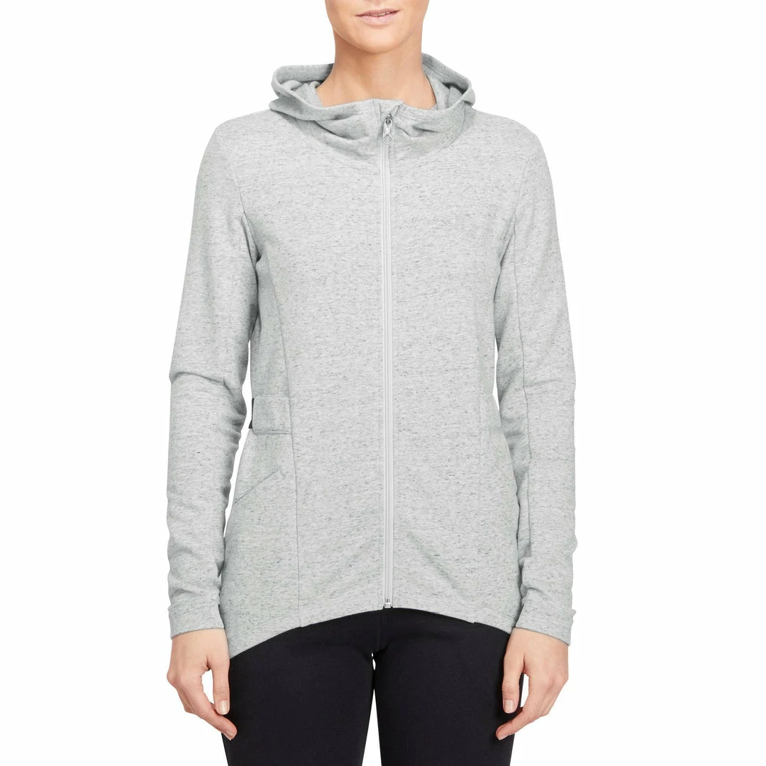 Domyos Women's Gym & Pilates Long Hooded Jacket