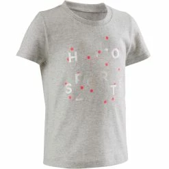 Domyos Exercise & Fitness Apparel Baby Gym Short-Sleeved T-Shirt Twin-Pack 100