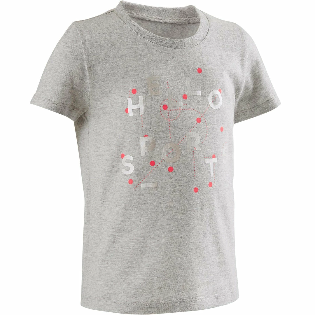 Domyos Exercise & Fitness Apparel Baby Gym Short-Sleeved T-Shirt Twin-Pack 100