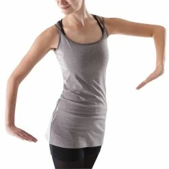 Exercise & Fitness Apparel Domyos, Skirted Dance Leotard With Thin Straps, Women's