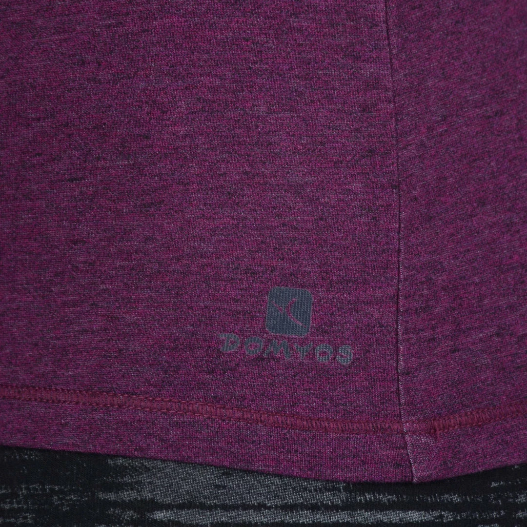 Domyos Exercise & Fitness Apparel Women's Gym & Pilates Regular-Fit Short-Sleeve T-Shirt