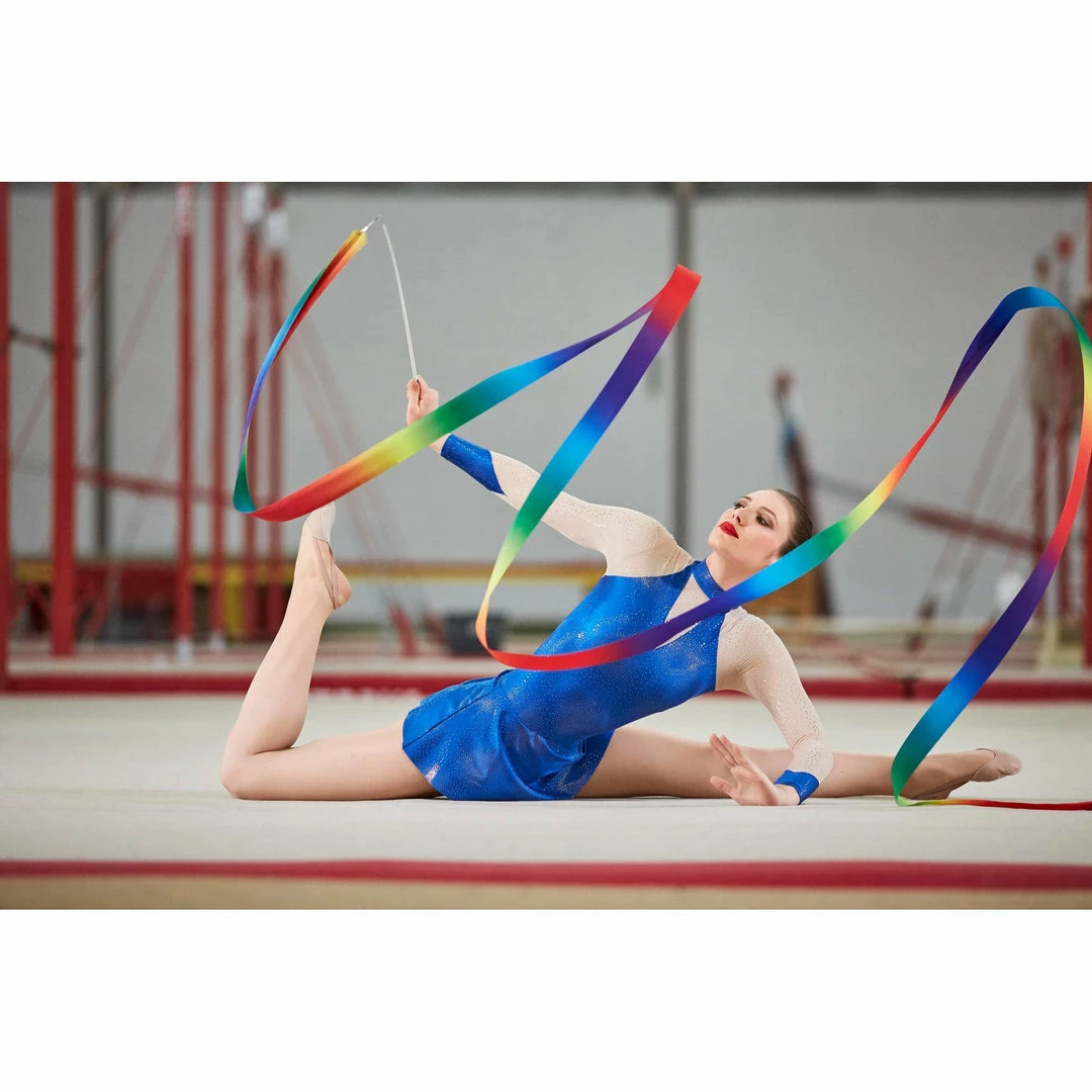 Domyos Rhythmic Gymnastics Ribbon 6 Metres - Multicolour Exercise & Fitness Apparel