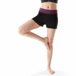 Domyos Women's Organic Cotton Yoga Shorts Exercise & Fitness Apparel