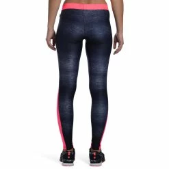Domyos Exercise & Fitness Apparel Energy+ Women's Breathable Cardio Fitness Leggings - Mottled Black