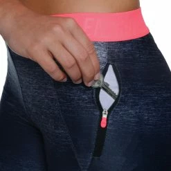 Domyos Exercise & Fitness Apparel Energy+ Women's Breathable Cardio Fitness Leggings - Mottled Black