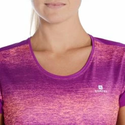 Domyos Exercise & Fitness Apparel Women's Anti-Perspirant Cardio Fitness T-Shirt Energy+