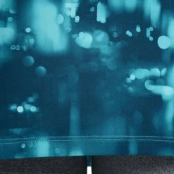 Domyos Exercise & Fitness Apparel Energy Women's Long Cardio Fitness Tank Top - Orange And Black Print