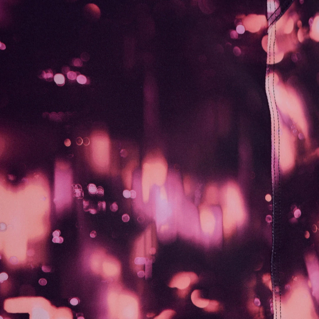 Domyos Exercise & Fitness Apparel Energy Women's Long Cardio Fitness Tank Top - Orange And Black Print