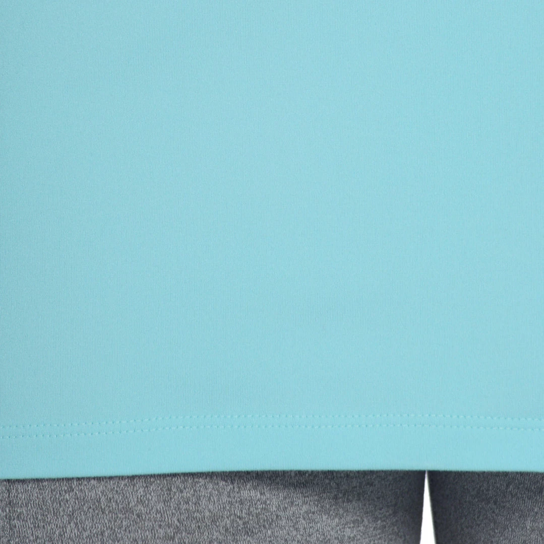 Domyos Exercise & Fitness Apparel Energy Women's Long Cardio Fitness Tank Top - Orange And Black Print