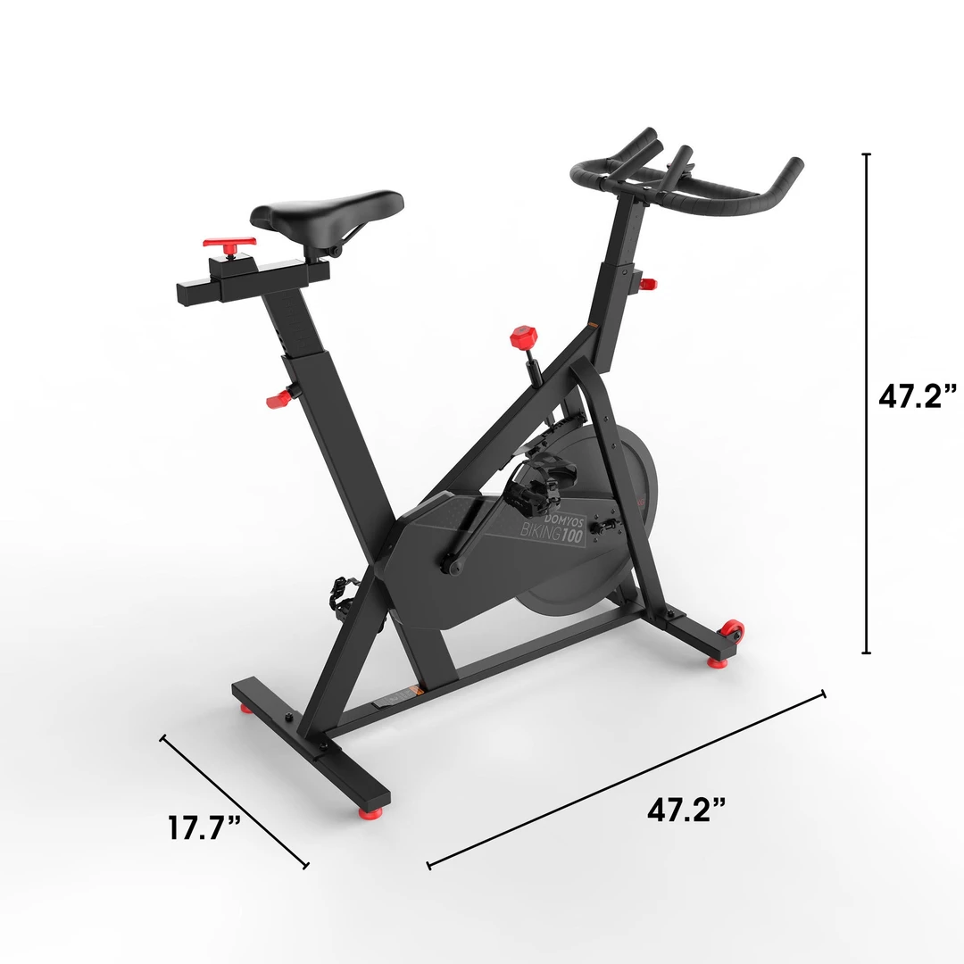 Domyos 100 Essential, Indoor Stationary Exercise Bike Cardio Machines & Equipment