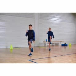 Domyos S500, Synthetic Breathable Gym Shorts, Kids'