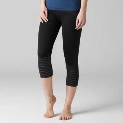 Domyos Exercise & Fitness Apparel Nyamba 900, Shaping Cotton Capri Fitness Leggings, Women's