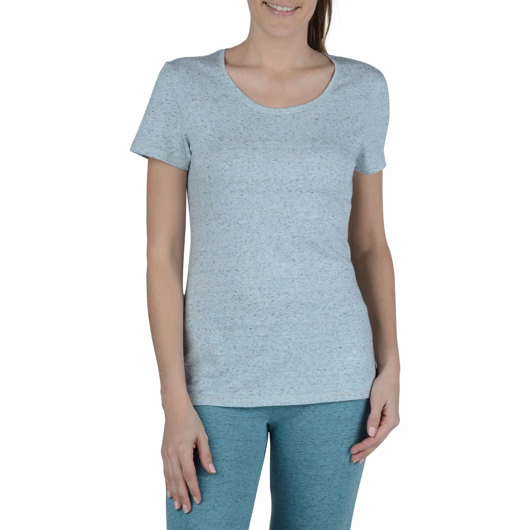 Domyos Exercise & Fitness Apparel Women's Gym & Pilates Regular-Fit Short-Sleeve T-Shirt