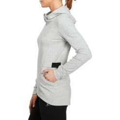 Domyos Women's Gym & Pilates Long Hooded Jacket