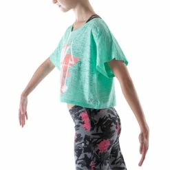 Domyos Women's Dance Cropped T-Shirt Exercise & Fitness Apparel