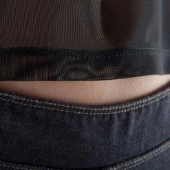 Domyos Exercise & Fitness Apparel Women's Dance Transparent Cropped T-Shirt