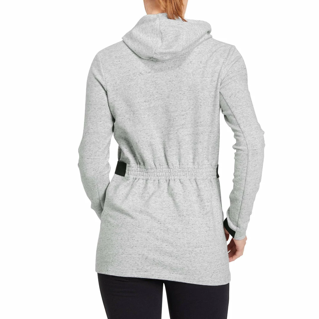 Domyos Women's Gym & Pilates Long Hooded Jacket