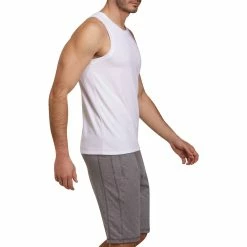 Domyos Nyamba 500, Pilates And Gentle Gym Tank Top, Men's Exercise & Fitness Apparel