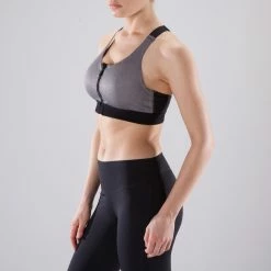 Domyos Exercise & Fitness Apparel Women's Cardio Fitness Zip-Up Bra 900