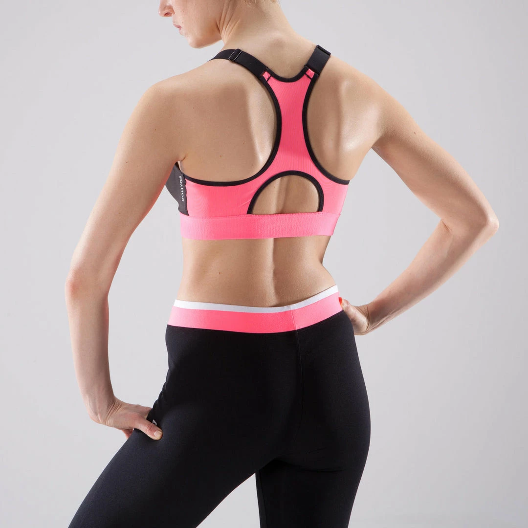 Domyos Exercise & Fitness Apparel Women's Cardio Fitness Zip-Up Bra 900