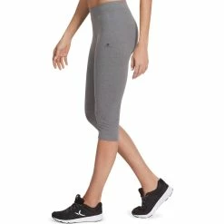 Domyos Exercise & Fitness Apparel Women's Gym & Pilates Slim-Fit Cropped Leggings Fit+
