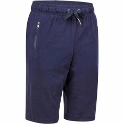 Domyos Slim-Fit Cotton Athletic Shorts, Men's Exercise & Fitness Apparel