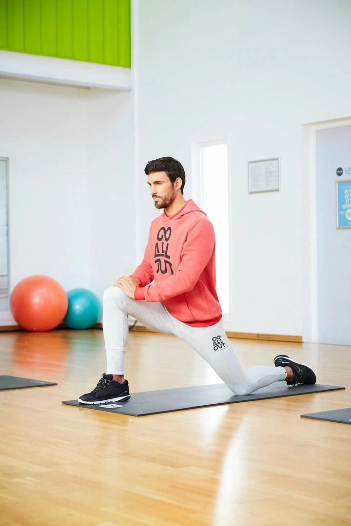 Domyos Hooded Gym & Pilates Sweatshirt - Dark Gray Exercise & Fitness Apparel