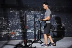 Domyos 100, Adjustable Weight Training Bench And Squat Bar Rack Exercise & Fitness Apparel