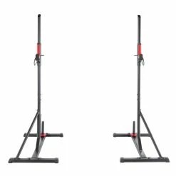 Domyos 100, Adjustable Weight Training Bench And Squat Bar Rack Exercise & Fitness Apparel