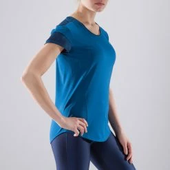 Domyos Exercise & Fitness Apparel Women's Anti-Perspirant Cardio Fitness T-Shirt Energy+