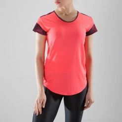 Domyos Exercise & Fitness Apparel Women's Anti-Perspirant Cardio Fitness T-Shirt Energy+