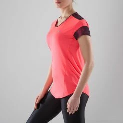 Domyos Exercise & Fitness Apparel Women's Anti-Perspirant Cardio Fitness T-Shirt Energy+