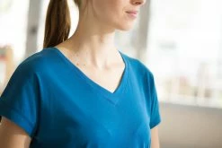 Domyos Exercise & Fitness Apparel Women's Gym & Pilates Short-Sleeved T-Shirt